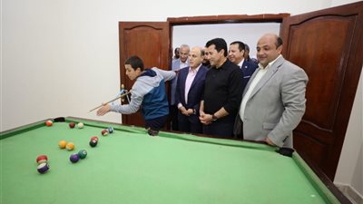 وزير الشباب والرياضة ومحافظ كفرالشيخ يفتتحان مقر مركز شباب الغنيم