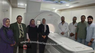 مستشفى الباجور تتسلم وحدة الرنين المغناطيسى الجديدة