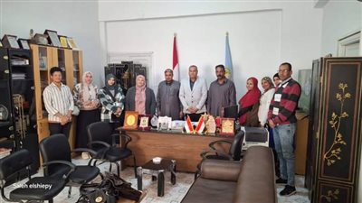 مديرعام الشباب والرياضة بمطروح يستقبل أعضاءرواد المحافظات الحدود