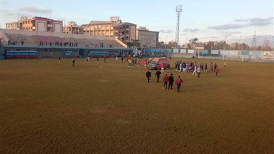 نقل لاعب كفر الشيخ للمستشفي بعد بلع لسانه - تفاصيل