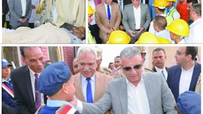 محافظ الإسماعيلية..حضر طابور الصباح بمدرسة 