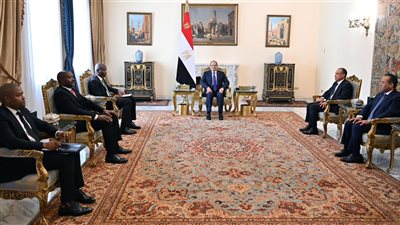 الرئيس يستقبل وزير العلاقات الدولية والتعاون الدولي بجنوب أفريقيا