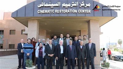 حسين فهمي يشيد بجهود مدينة الإنتاج الإعلامي في ترميم الأفلام الروائية