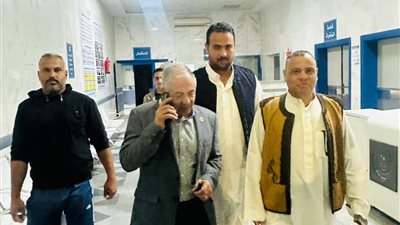 نائب اول رئيس حزب حماة الوطن يتفقد مستشفى الضبعة المركزي بمطروح