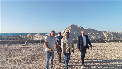 محافظ مطروح يتابع اعمال تطوير كورنيش