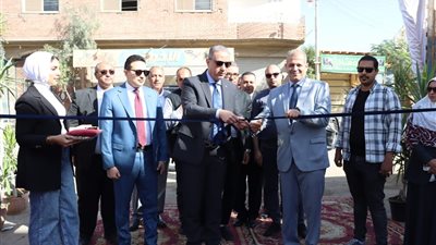 محافظ الفيوم يفتتح محطة صرف صحي دفنو باطسا