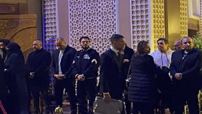 بالصور.. احمد زاهر وماندو فى عزاء الملحن محمد رحيم