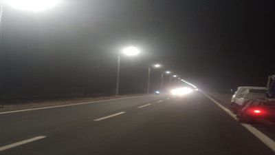 انتهاء أعمال التطوير بطريق شادر عزام المنزلة جنوب بورسعيد