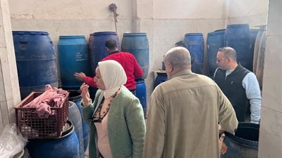 ضبط 11طن مخلل و95 صفيحة جبنة غير صالحة للاستهلاك الادمي بالدقهلية