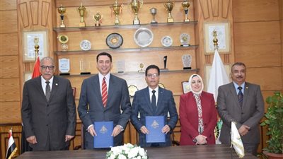 بروتوكول تعاون بين جامعة بنها والاتحاد الرياضي للجامعات