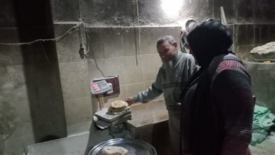 تحرير 6 محاضر نقص وزن بالحملة التموينية على المخابز