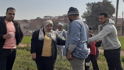 متابعة زراعة محصول القمح بمراكز سمالوط وديرمواس