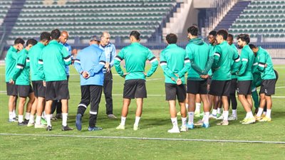 المصري بدأ تدريباته استعدادًا لمواجهة الزمالك فى الكونفيدرالية