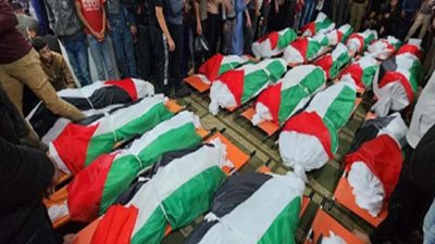 الاحتلال يرتكب مجزرة جديدة فى مخيم النصيرات واستشهاد 33 فلسطينيًا