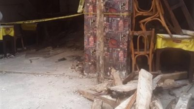 مصرع 3 وإصابة ثلاثة آخرين إثر انهيار سقف مقهى فى بالإسكندرية