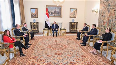 الرئيس يستقبل مستشار الأمن القومي الأمريكي ومنسق الشرق الأوسط وشمال أفريقيا