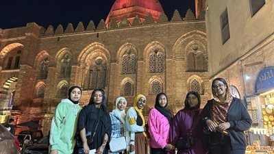 جامعة المنيا تنظم رحلة للطلاب الوافدين لزيارة معالم القاهرة التاريخية