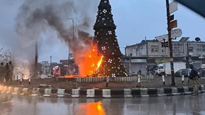 أجانب من الشيشان.. عنصر بهيئة تحرير الشام يعلّق على إحراق شجرة الميلاد بحماة