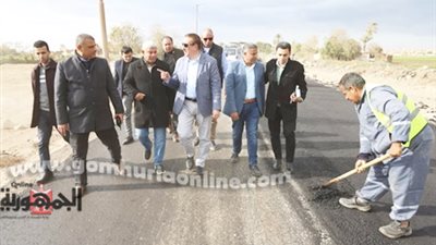 محافظ المنوفية يتفقد مشروعات حياة كريمة في أشمون