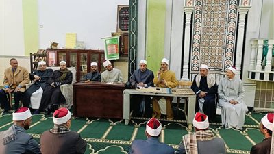 مرور مدير أوقاف المنيا على إدارة أوقاف سمالوط ولقاء الأئمة