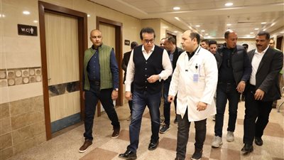 وزير الصحة يتفقد الخدمات الطبية وسير العمل بمستشفي حميات طنطا
