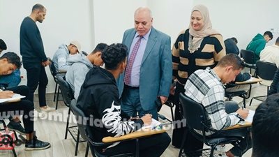 رئيس جامعة الدلتا التكنولوجية يتفقد سير امتحانات الترم الأول