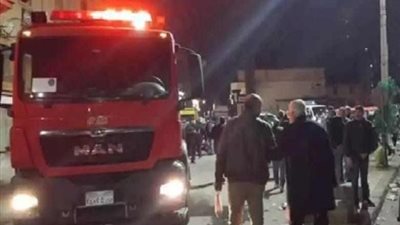 إخماد حريق التهم محلاً لبيع المفروشات في الإسكندرية دون خسائر بشرية