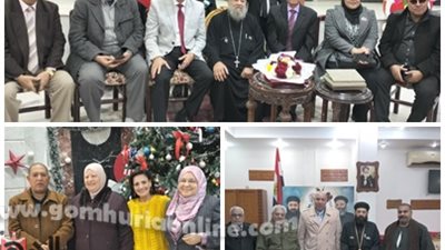 المسلمون يتوافدون علي الكنائس للتهنئة بعيد الميلاد المجيد
