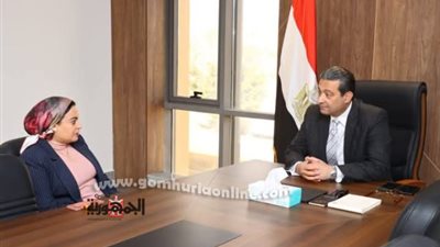 محافظ دمياط يلتقى مع متدربة برنامج الأكاديمية الوطنية للتدريب