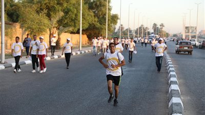 ماراثون للجري على الكورنيش بسوهاج