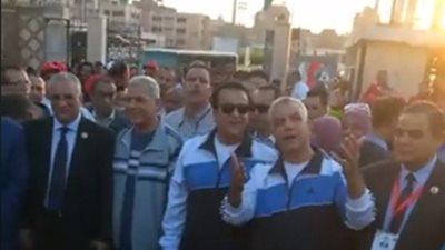 وزير التعليم العالى والمحافظ ورئيس جامعة المنوفية يتقدمون كرنفال الأسبوع الثانى لمتحدى الإعاقة
