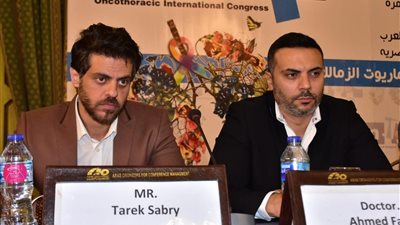 تنصيب طارق صبري واحمد فريد سفراء لمبادرة الكشف المبكر عن سرطان الرئة.. صور