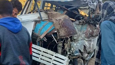إسماء المصابين فى تصادم سيارتين ميكروباص بسوهاج