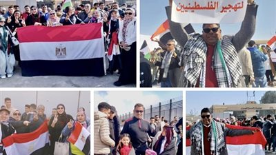 وفد شعبي اسماعيلاوى يؤيد موقف السيسي لمساندة الشعب الفلسطينى
