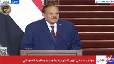 وزير الخارجية السوداني: بلادنا ستعود لما كانت عليه وأفضل بمساندة مصر