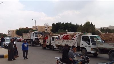 الشيخ: جهاز الشروق يشن حملة على الإشغالات بالتعاون مع شرطة المرافق صور