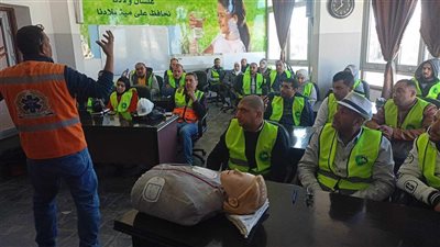 ورشة عمل للإسعافات الأولية ومبادئ إنقاذ الحياة بمياه دمياط