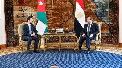 السيسي وولي عهد الأردن يحذران من خطورة التصعيد الدائر في الضفة الغربية والاعتداء على المقدسات