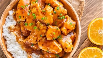 طريقة عمل الدجاج بصوص البرتقال