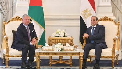 الرئيس السيسى وملك الأردن يشاركان غدا في لقاء أخوي بالسعودية
