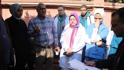 مستشفيات جامعة بني سويف تستقبل المرضى والمصابين من الفلسطينيين