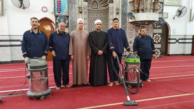 استمرار حملة النظافة بمساجد الجمهورية استعدادًا لشهر رمضان المعظم