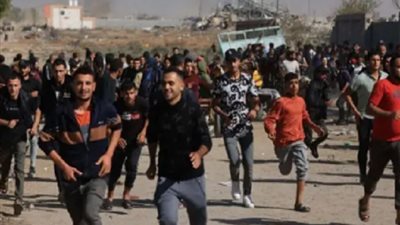 نازحون فلسطينيون عائدون إلى شمال غزة