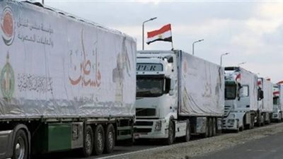165 شاحنة مساعدات إغاثية متنوعة تدخل للفلسطينيين في قطاع غزة