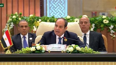 الرئيس السيسي: ندعو لدعم خطة مصر لإعمار غزة وتحقيق السلام العادل