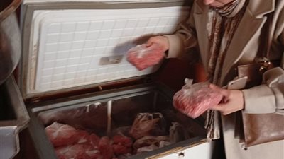 ضبط 3250 كيلو لحوم ودجاج مجهول المصدر بالدقهلية..صور