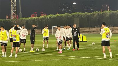منتخب الشباب يؤدي تدريبه الأول فى الدوحة استعدادا لدورة قطر