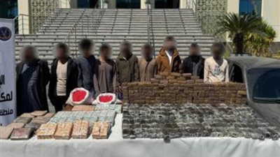 القبض على9عناصر إجرامية بحوزتهم مخدرات ب75مليون جنيه بالإسماعيلية
