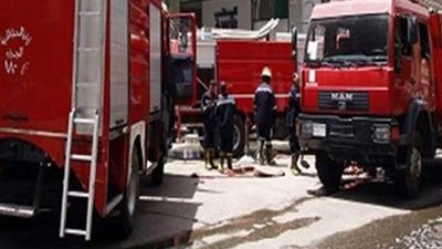 الحماية المدنية تسيطر على حريق بورشة أخشاب فى المحلة الكبرى