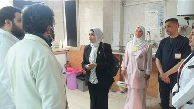 مدير صحة بني سويف تفاجئ مستشفى الرمد في اول أيام العيد..صور